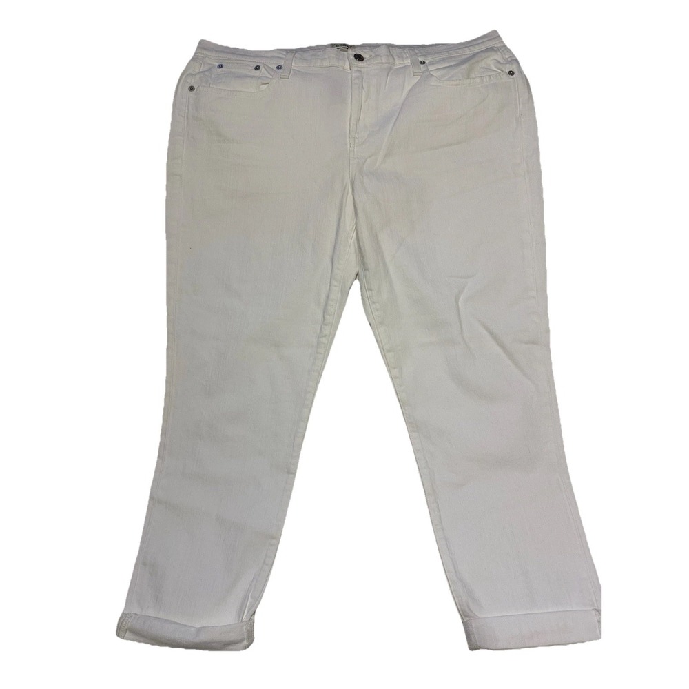 New J.Crew Slim Broken-in boyfriend Jeans White Sz 34 C1008 $110 SPRING